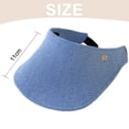 thumbnail image 2 of Sombreros con visera solar, gorra de golf plegable de ala ancha para mujer, sombrero de playa para mujer, sombrero de viaje con protección UV para mujer, ala ancha, 2 of 6