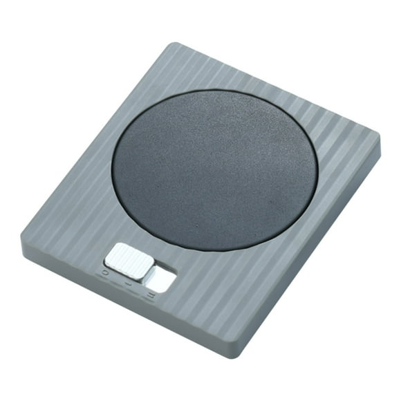 WLOELOEW Gris Chauffe-Tasse Usb Coussin Chauffant avec 2 Réglages de Température pour Tasse Boisson Garde au Chaud 5.1X4.3X0.8 Pouces Gris