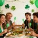 thumbnail image 4 of St. Patrick's Day Tableware Set, Green Lucky Shamrock and Plaid Disposable Plates, Cups, Napkins, Forks, Spoons, Knives, Straws, Banner for St. Paddy's Day, Irish-Themed Birthday Party Supplies, 4 of 7