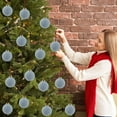 thumbnail image 6 of hulanddfd Christmas Velvet Ball Ornaments 15Pcs Flocked Xmas Tree Shatterproof Hanging Balls Blue 8cm/3.15" Christmas Balls for Wedding Party Tree Wreath Holiday Decor, 6 of 7