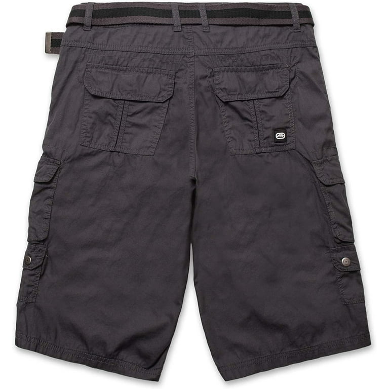 Cargo Shorts for Men - Mens and Big and Tall Twill Cargo Shorts with Belt -  ECKO 