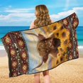 thumbnail image 6 of XYZCANDO Car Seat Towel Cover Highland Cow in Sunflower Field Print Seat Cover for Outdoor Sport Gym Workout, Sweatproof Stain Repellent Car Seat Cover Towel for Cars SUV, 6 of 11