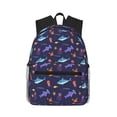 thumbnail image 1 of Disketp Cute Shark Mochila Ligera Clásica con Múltiples Bolsillos, Mochila Casual para Hombre y Mujer, Ideal para Escuela, Trabajo y Viajes, 1 of 6