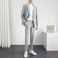 thumbnail image 2 of Trajes y blazers completos para hombre, tendencias de primavera y otoño, trajes, conjunto de 2 piezas, ropa informal masculina de alta calidad 2024, ropa elegante, 2 of 4