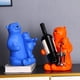 thumbnail image 3 of Moyic Adornos Decoración Estatua Oso Polar Titular de dibujos animados Estante de vino Personaje Artesanía Muebles Gabinete Recuerdos Hogar Decoración del hogar Azul Moyic HA078829-03, 3 of 6