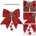thumbnail image 3 of 4 lazos de Navidad, lazos de corona, lazo de cinta de lentejuelas grande,, 3 of 5