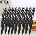 thumbnail image 2 of 9PCS Stainless Steel Folding Knife Camping Knife Small Knife Multi-function Pocket Utility Knife For Outdoor BBQ Fruit Cutting Knife Boning Butcher Knife Meat Cleaver, 2 of 11