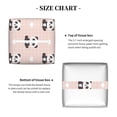 thumbnail image 5 of Picia Cute Panda Pattern Tissue Box Cover,PVC Leather Square Holder,Tissue Box Holder with Magnetic Bottom,Facial Paper Organizer Dispenser-5.2"X5.2"X5.2", 5 of 8