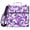 Purple White flow, variant on Haosy 3 Ring Zipper Binder with Shoulder Strap Waterproof Trapper Keeper 2 Inch D-Ring 500 Sheets Capacity, Gold Letter with White Ornament