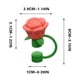thumbnail image 3 of Tapón para pajitas de rosa para pajitas de 10 mm • Accesorio para la tapa de flores • Material de grado alimentario • Previene impurezas • Fácil de limpiar • Decoración de bebidas coloridas •, 3 of 4