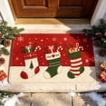 thumbnail image 4 of Christmas Themed Living Room Floor Mat Soft Non Slip Area Rug Festive Winter Holiday Decorative Carpet Washable Xmas Mat For Sofa Bedroom, 4 of 6