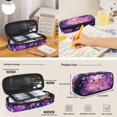 thumbnail image 7 of Jeiento Axolotl Backpack for Girls Kids Book Bag with Lunch Box and Pencil Pouch 3PCS Set Bookbag with Compartments for School Flower 17 inch Large School Bag, Purple, 7 of 7