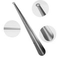 thumbnail image 3 of Unique Bargains 1 Pc Small Hole Long Handle Hangable Shoe Horn for Shoe 17.52"x1.77" Silver Tone, 3 of 6