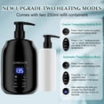 thumbnail image 4 of Massage Oil Warmer with Two Oil Bottle Dispenser, Lotion Bottle Warmer Dispenser Heater, Smart Touch Key Electric Warm Lotion Dispenser, Lube Gel Cream Warmer for Hom, 4 of 6