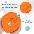 thumbnail image 2 of Aguja Fieltro Lana, 8.5 Oz Naturaleza Fibra Lana Hilo Mechero para Fieltro Mojado, Manualidades, Materiales Bricolaje (naranja), 2 of 6
