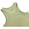 thumbnail image 6 of Lilax Girls' Racerback Tank Top Olive Green 10 Years, 6 of 8