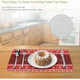 thumbnail image 4 of Christmas Placemats Set of 6, 12x18 Inch Red Buffalo Plaid Winter Xmas Pine Tree Snowflakes Retro Checked Farmhouse Seasonal Heat Resistant Table Mats for Dining Kitchen Birthday Party Holiday Decor, 4 of 6