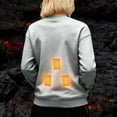 thumbnail image 4 of Unisex Heated Hoodie - Battery-Free Soft Breathable Pullover Sweatshirt, Plus Size Warm Hooded Outfit for Winter Sports/Daily Commute, 4 of 6