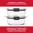 thumbnail image 4 of Rubbermaid Brilliance Round Food Storage Container, 2.17 cup (510 mL), 2 Pack, 4 of 6