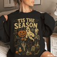 thumbnail image 4 of Retro Halloween Sweatshirt, Tis the Season, Vintage Halloween Aesthetic, Womens Halloween Shirt, Pumpkin Ghost Oversized Sweatshirt, 4 of 6