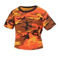 thumbnail image 2 of Rothco Womens Savage Orange Camo Crop Top 1942 - XS, 2 of 3