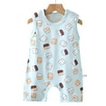 thumbnail image 4 of Gubotare Baby Boy Summer Clothes Unisex Baby Buttery-Soft Short Sleeve Romper Jumpsuits Sleep and Play Size 0-6 Months (Light Blue,0-6 Months), 4 of 4