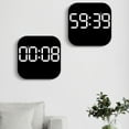 thumbnail image 2 of Youkk LED Wall Clock Unique Style Remote Control Digital Date Multiple Functions Electronic Table Clock Orange, 2 of 6