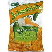 El Sabroso Jalapenitos Tortilla Chips, 12 oz (Pack of 12)