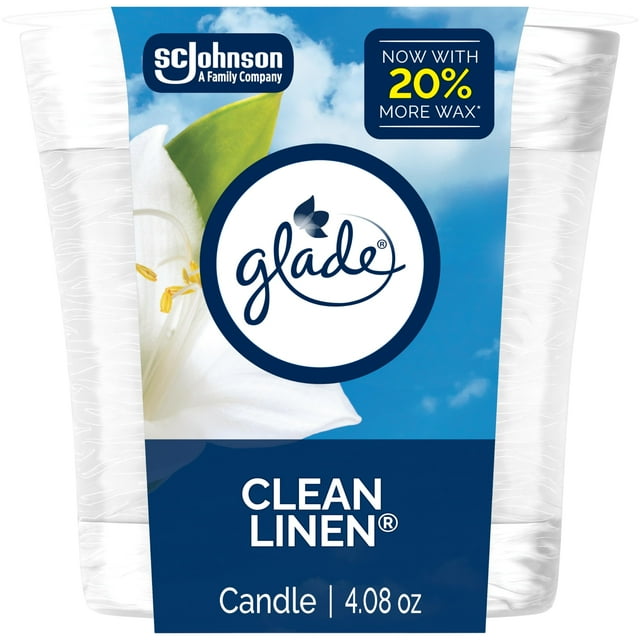 Tarro aromático Clean Linen de Candle Glade, 116 ml