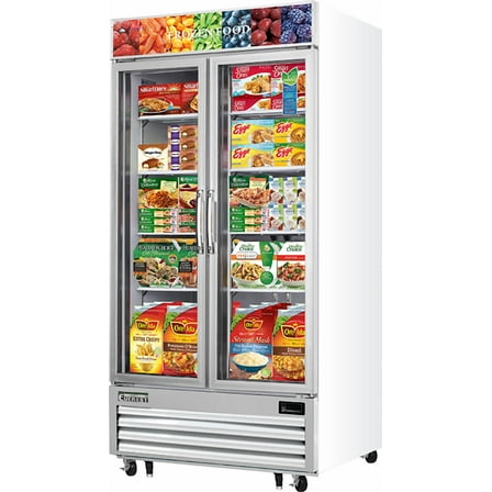 Everest Refrigeration EMGF36 Merchandising Freezer 2 Glass Doors, 115v, NSF - 36 cu. ft.