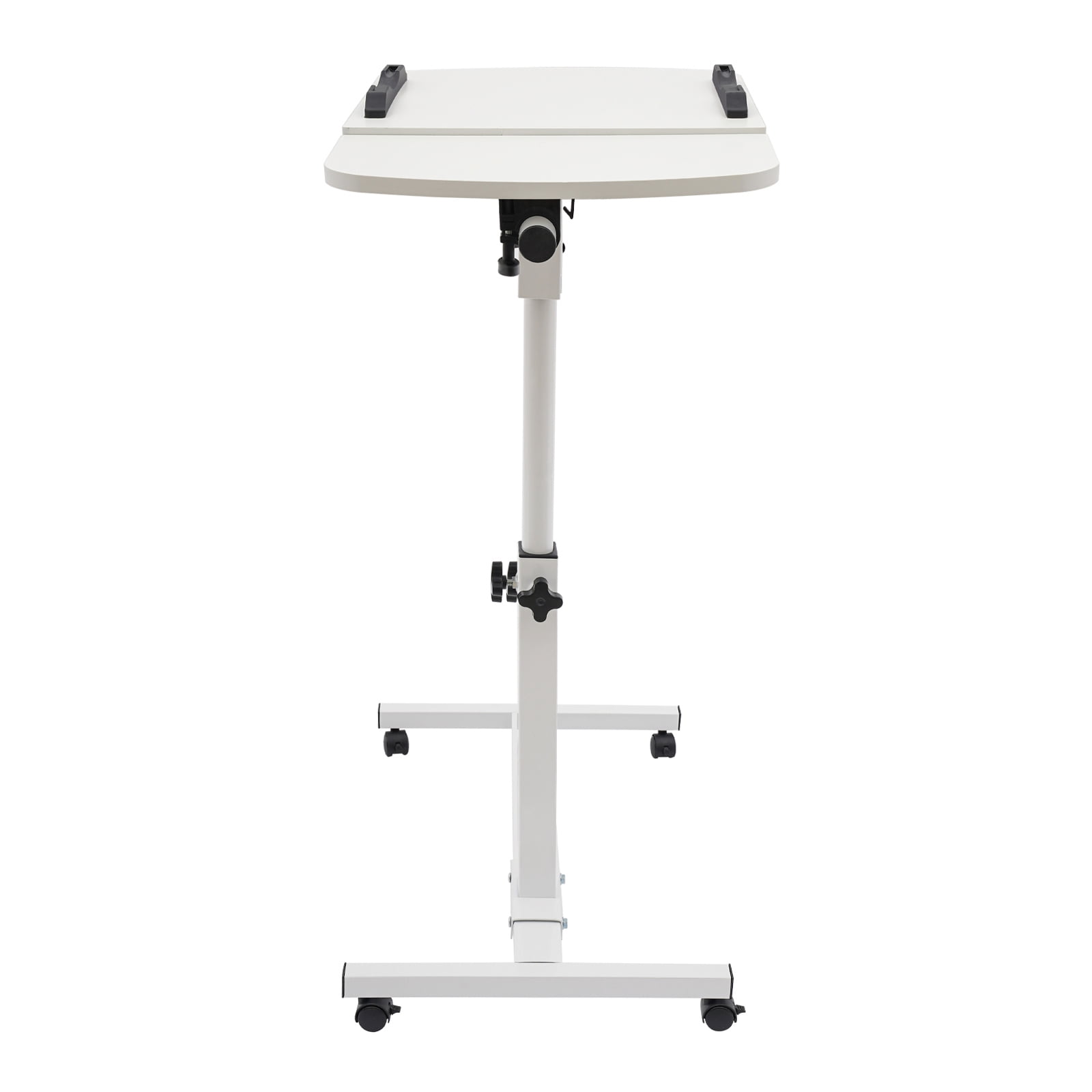 360° Adjustable Rolling Laptop Table Floor Mounted Rectangular Computer Desk Stand for Laptop Table Office Desk