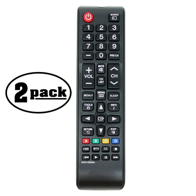 2Pack Replacement UN46EH5000F HDTV Remote Control for Samsung TV