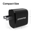 thumbnail image 5 of Powertek Value 4-Pack Bundle Black, Dual Port 20W USB-C and 18W USB-A Wall Chargers with 6ft USB-C to USB-C Cables for iPhone 15 and Newer, Tablets & USB-C Devices, 5 of 7