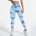 thumbnail image 4 of GEWSEY Womens High Waist Tummy Control Leggings Ruched Lift Yoga Pants Workout Tights (Sky Blue, S), 4 of 7