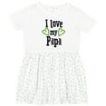 thumbnail image 3 of Inktastic I Love My Papa Hearts Girls Toddler Dress, 3 of 5