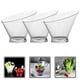 thumbnail image 5 of 3 cuencos transparentes para ensalada, cuencos oblicuos, cuencos para postres, aperitivos y frutas., 5 of 6