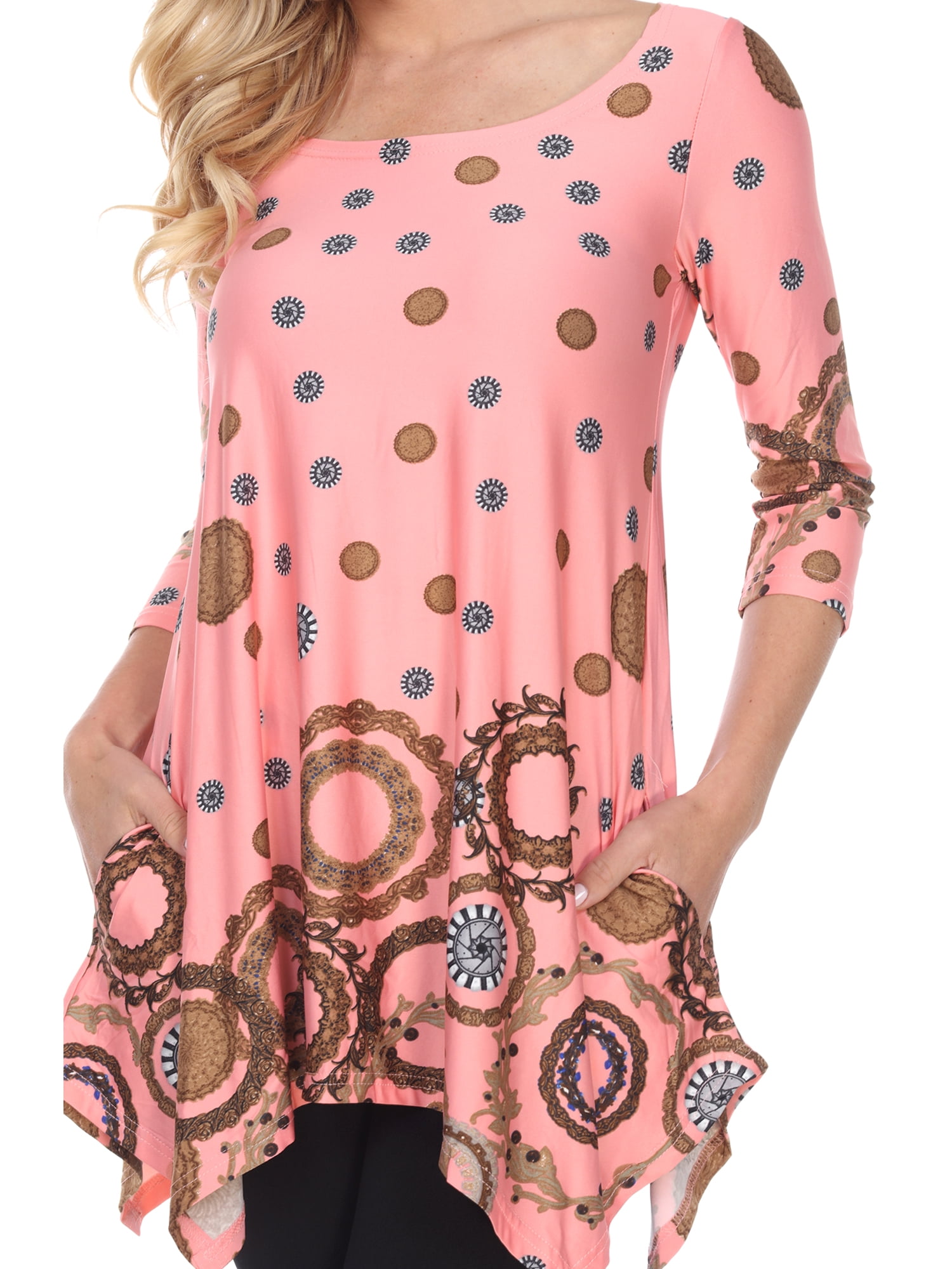 White Mark Women's Erie Tunic Top