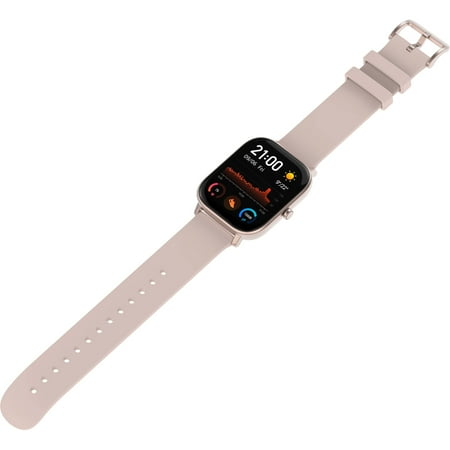 Amazfit - GTS Smartwatch 42mm Aluminum - Rose Pink With Silicone Band