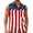 Z105-Multicolour, variant on USA 250th Anniversary Shirt Men’s Watercolor American Flag Sleeveless Button Down Shirt, Lightweight Casual Patriotic Vest, 250th Anniversary Leisure 1776-2026 4th Of July Tops