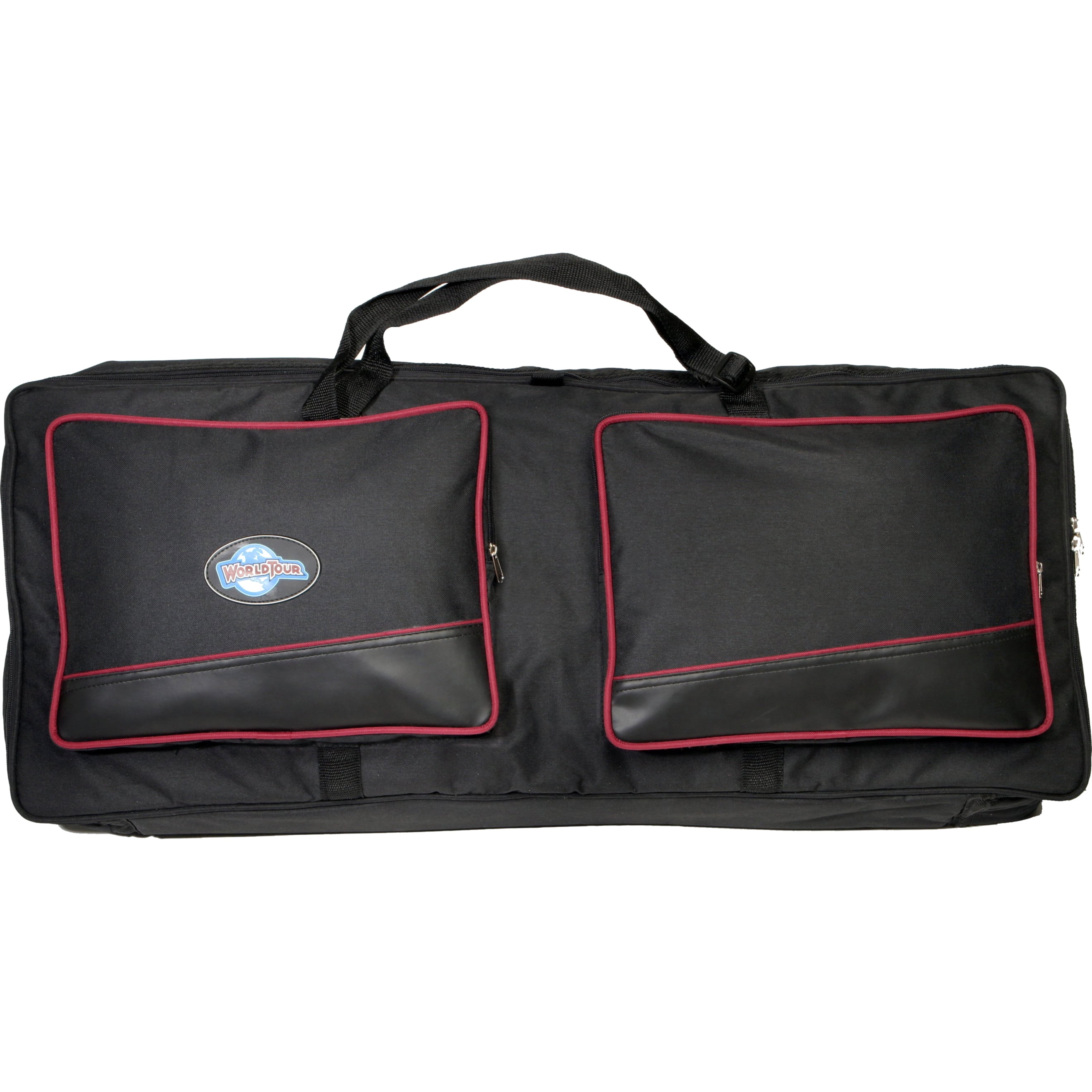 World Tour Deluxe Carrying Case Musical Keyboard, Books, Power Supply, Cable, Black