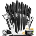 thumbnail image 1 of Juego de cuchillos Home Hero Kitchen de acero inoxidable con alto contenido de carbono, 20 piezas, 1 of 9