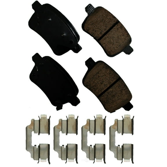 Akebono EURO Ultra-Premium Brake Pad Set, Ceramic Fits select: 2014-2020 FIAT 500L