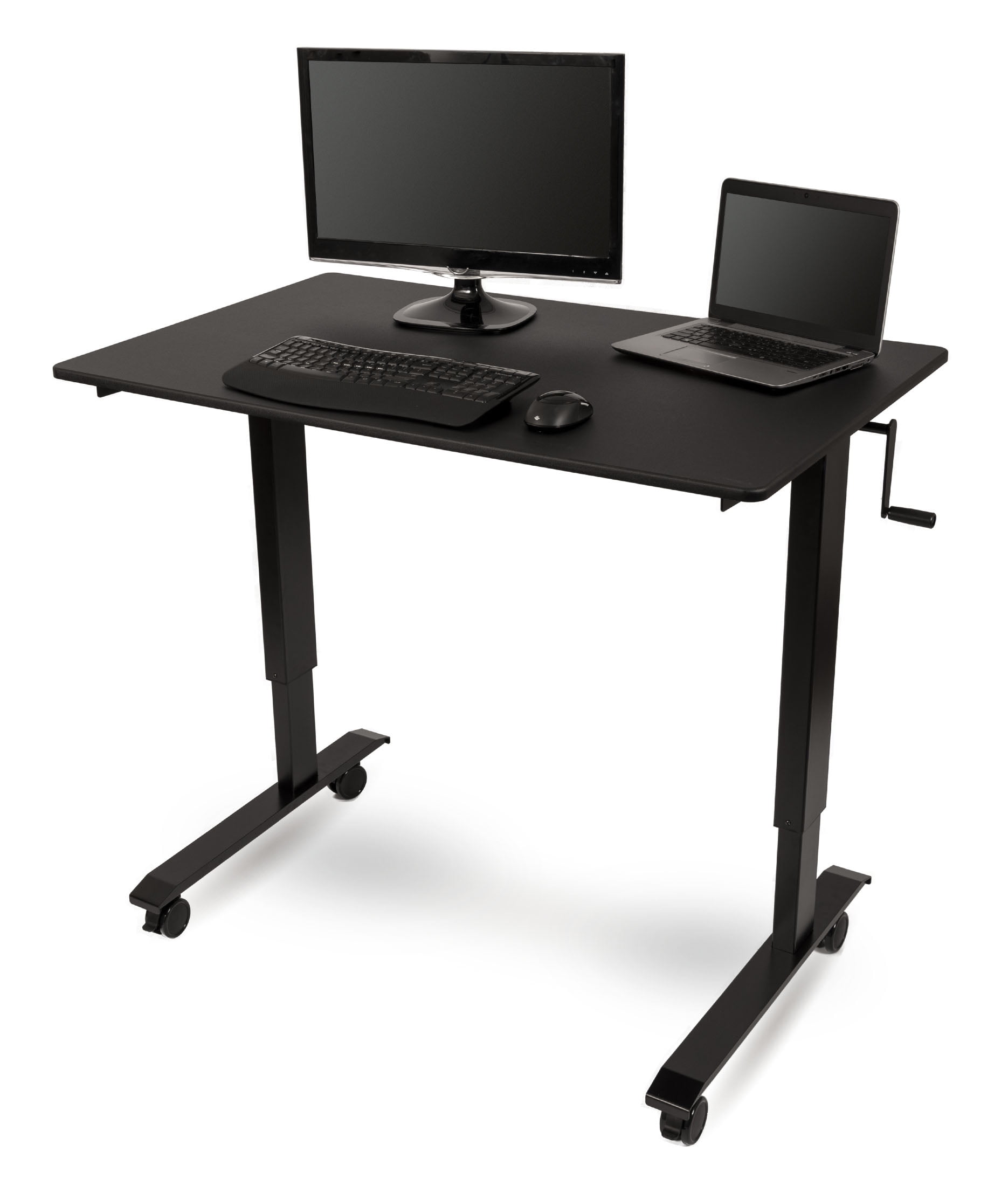 Stand Up Desk Store Crank Adjustable Height Rolling Standing Desk
