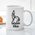 thumbnail image 3 of CafePress - Geležinis Vilkas Mug - 11 oz Ceramic Mug - Novelty Coffee Tea Cup, 3 of 4