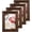 Dark Brown, variant on Concepts 5x7 Gold Picture Frames - Set of 4 Ornate Flower Photo Frames with HD Glass, Wall/Tabletop