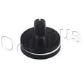 thumbnail image 2 of 2 Pack Whirlpool Range Burner Knob Replacement Black 8273103 WP8273103 PS393678, 2 of 3