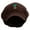 Brown, variant on Rio De Janeiro Landmark Embroidered Cotton Elastic Newsboy Cap - Brown OSFM