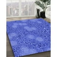 thumbnail image 2 of Ahgly Company Indoor Rectangle Patterned Sky Blue Dress Blue Area Rugs, 7' x 10', 2 of 6