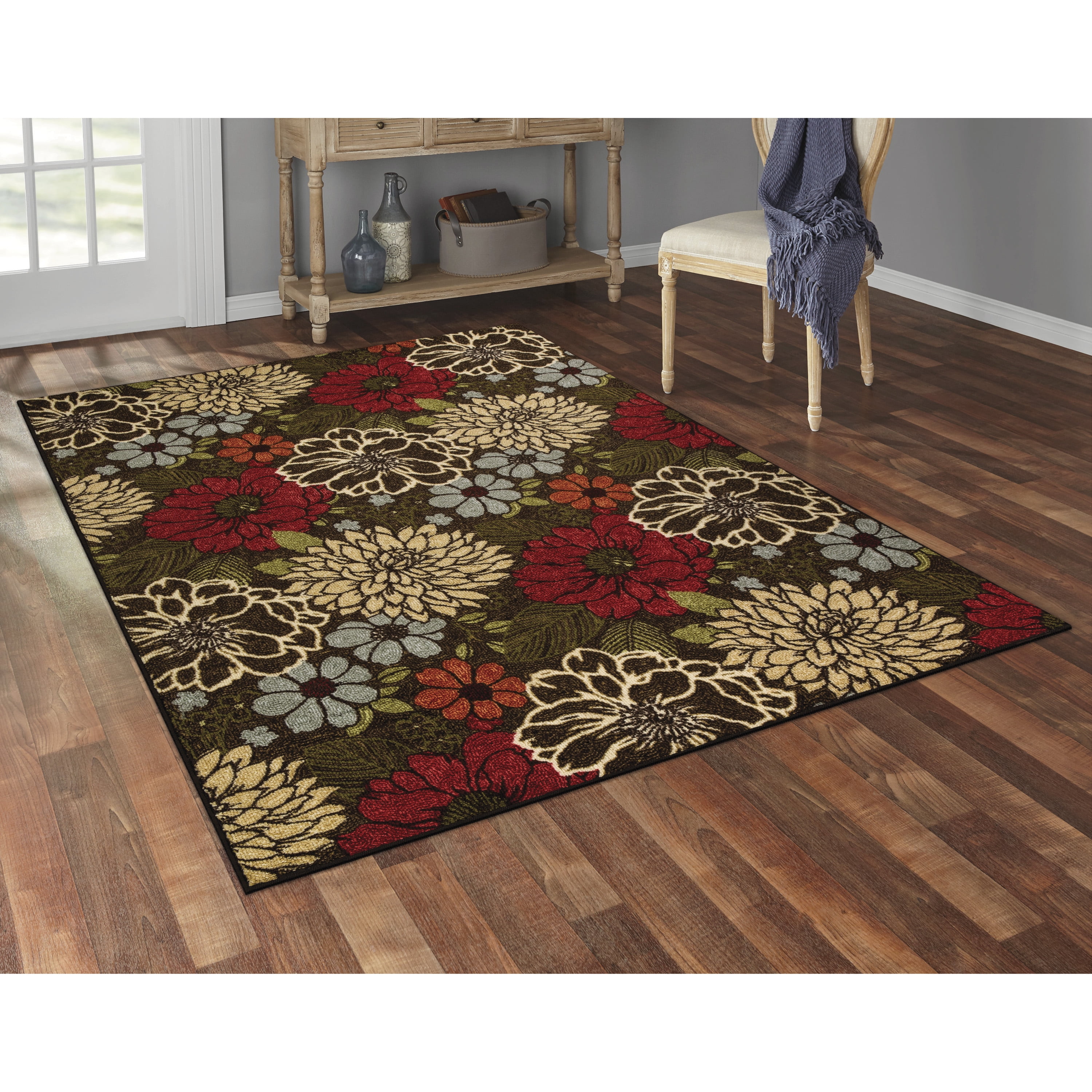 Better Homes & Gardens Sorbet Floral Indoor Area Rug, Multicolor, 2 ft 6 in x 3 ft 10 in