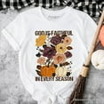 thumbnail image 6 of God Is Faithful in Every Season Floral T-Shirt, Christian Fall Tee, 6 of 6